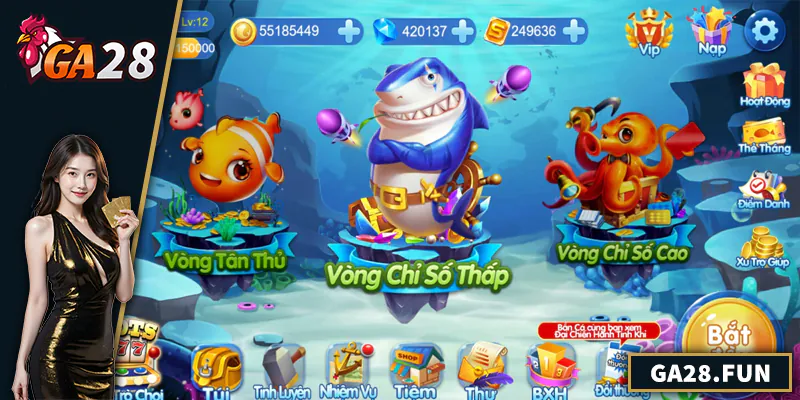 Bắn Cá GA28 – Sân Chơi Giải Trí Đẳng Cấp Cho Game Thủ Việt Cách chơi bắn cá GA28