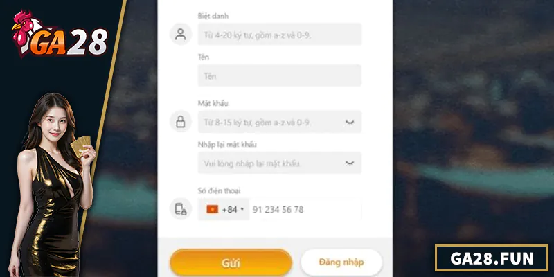 Hướng dẫn tham gia chơi tại GA28